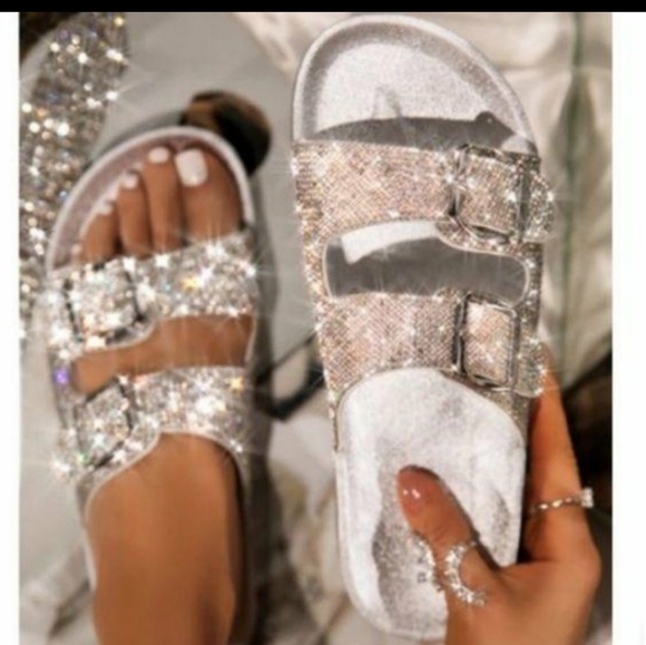 Crystal Covered Sandals - Picture 2 of 6
